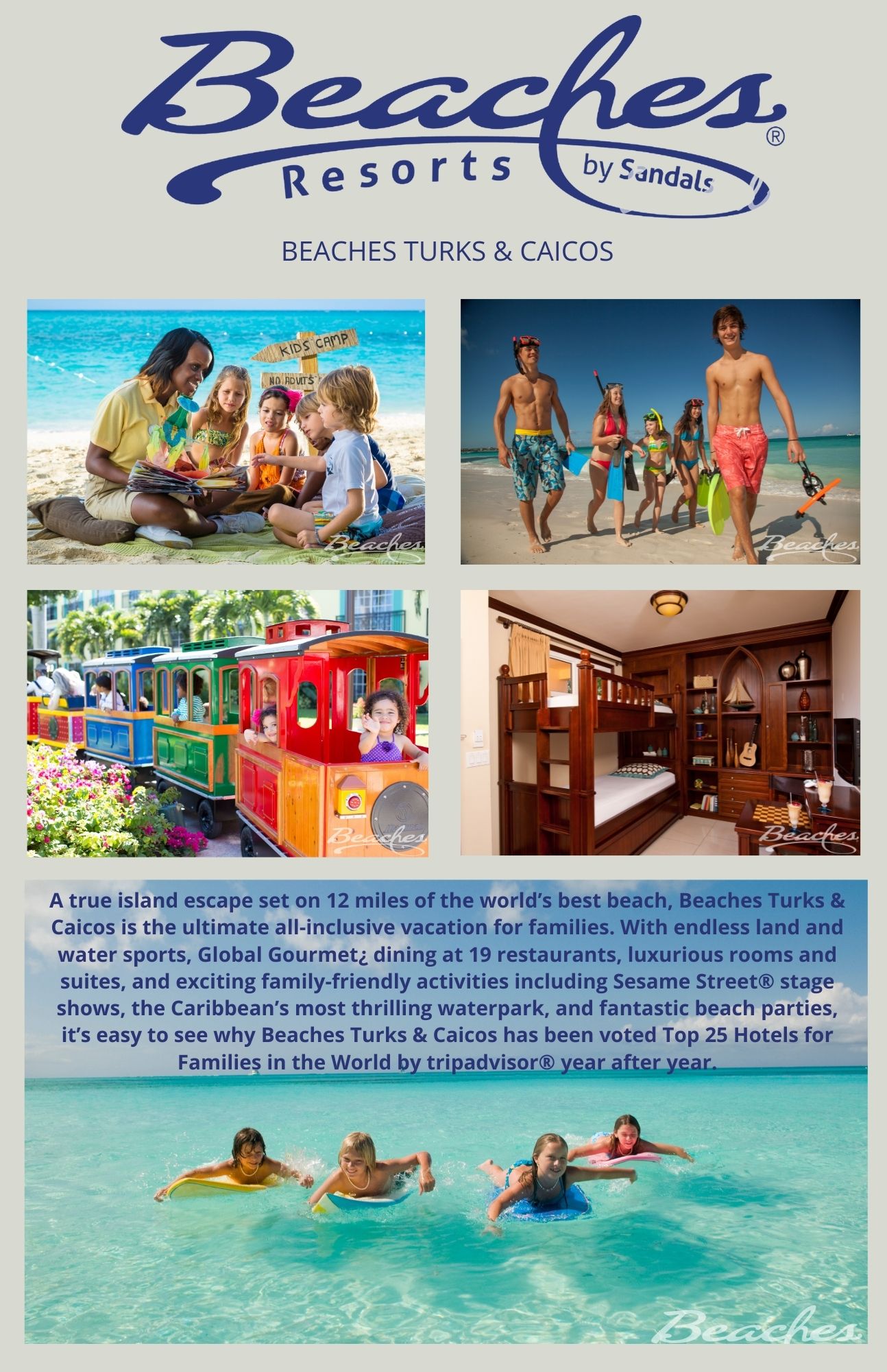 Sandals resorts hot sale for kids